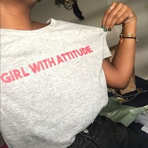 "Girl With Attitude" Crop Top